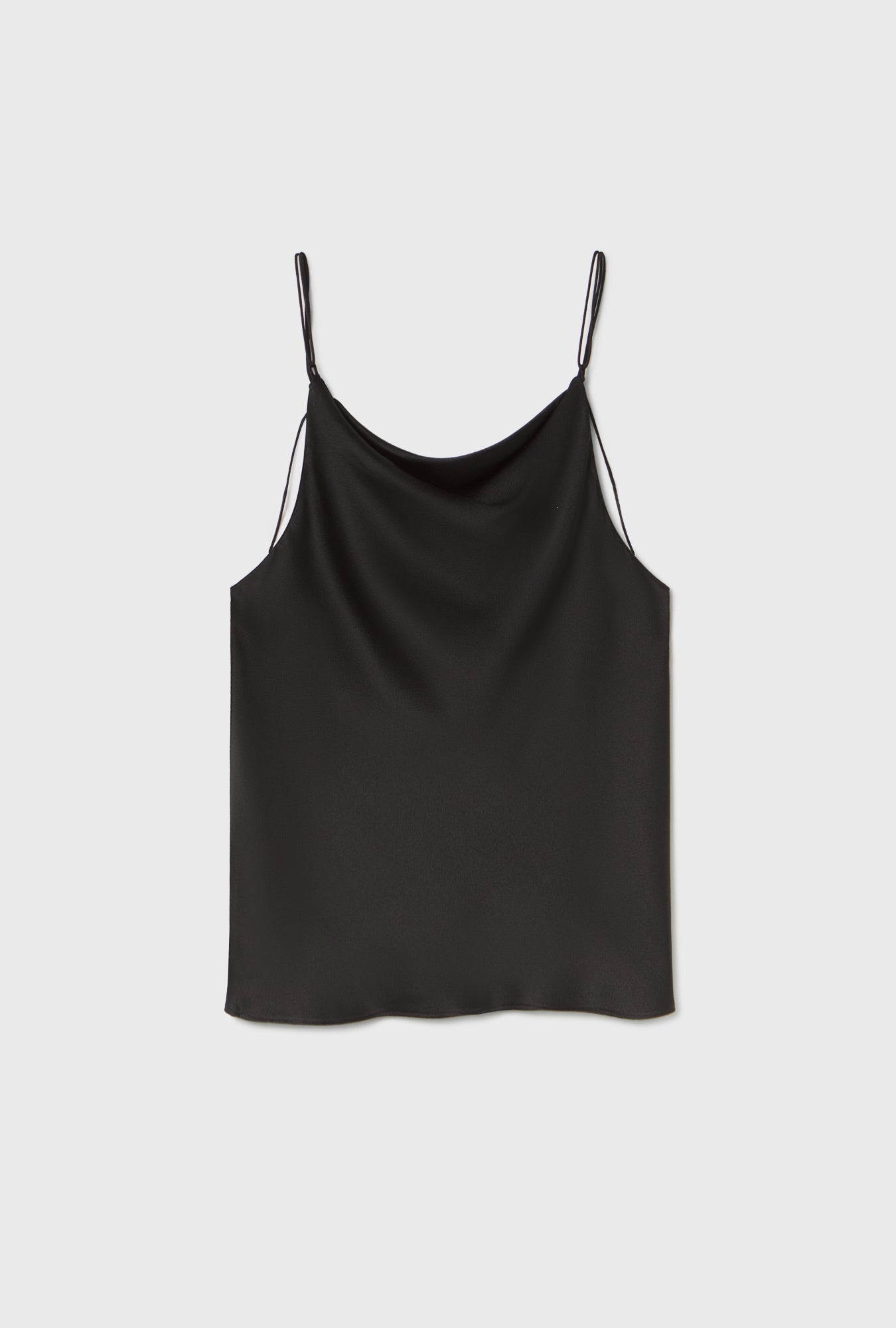 Débardeur en satin martelé noir