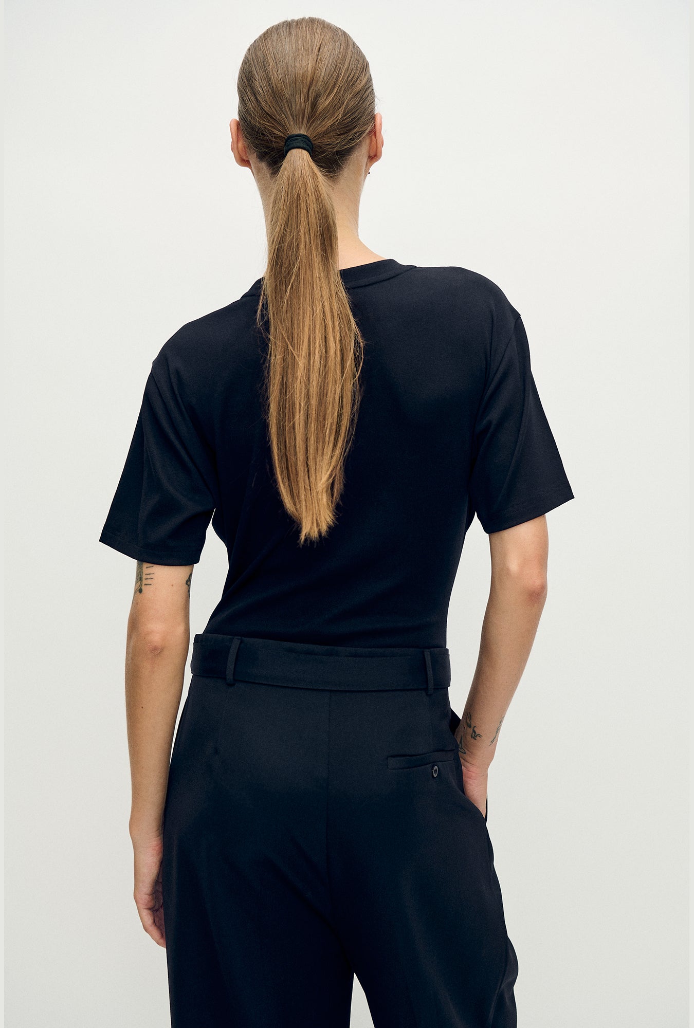 T-shirt body noir
