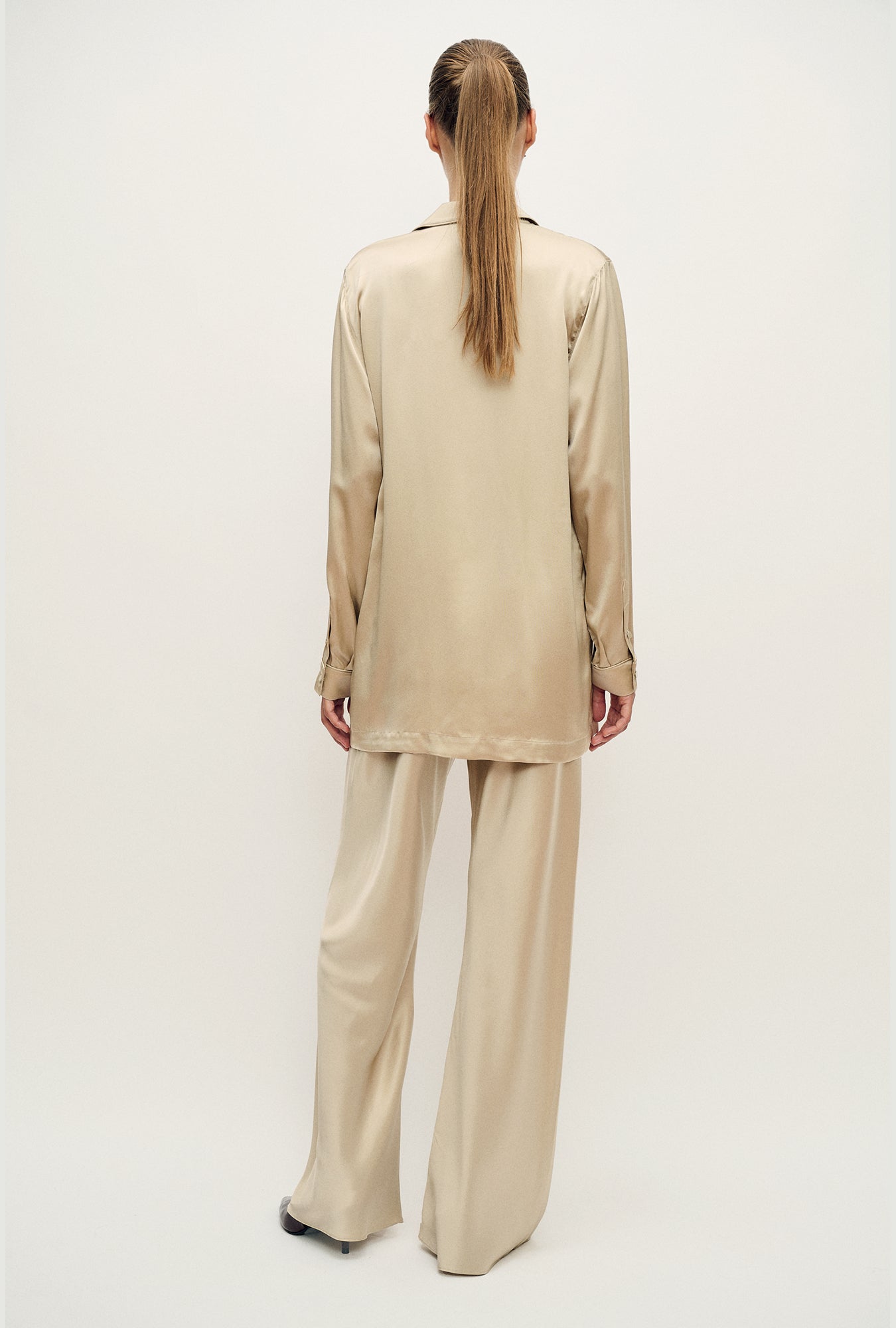 Pantalon Coupe en biais Noisette