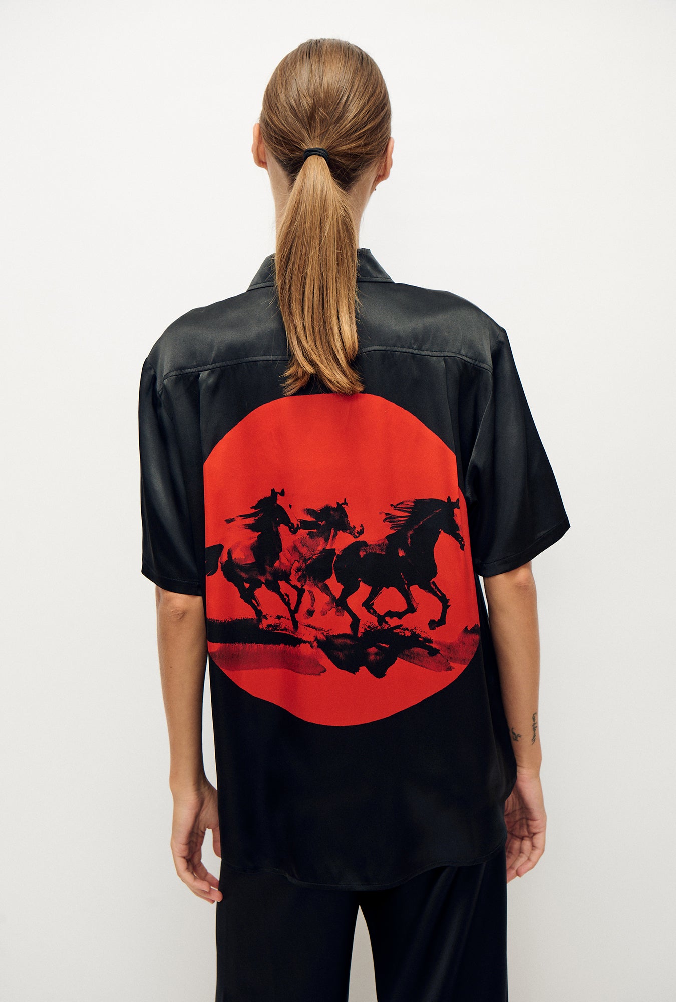 Chemise Boyfriend Manches Courtes Année du Cheval