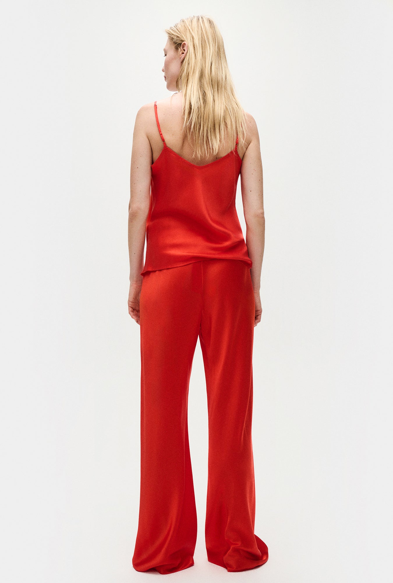 Pantalon coupé en biais Géranium