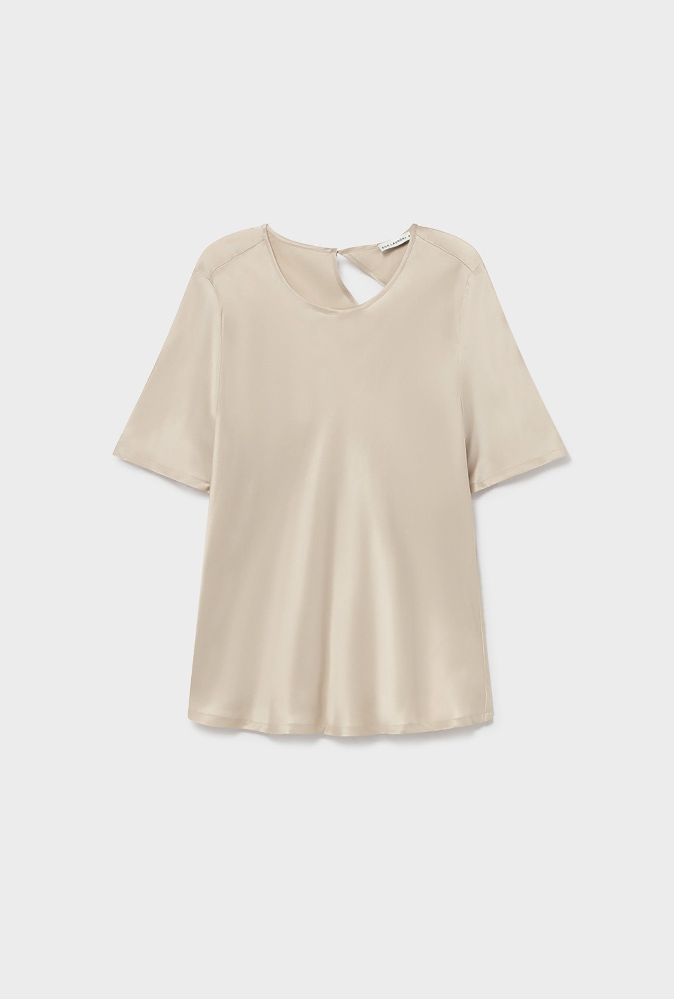 Short Sleeve Bias Top Hazelnut