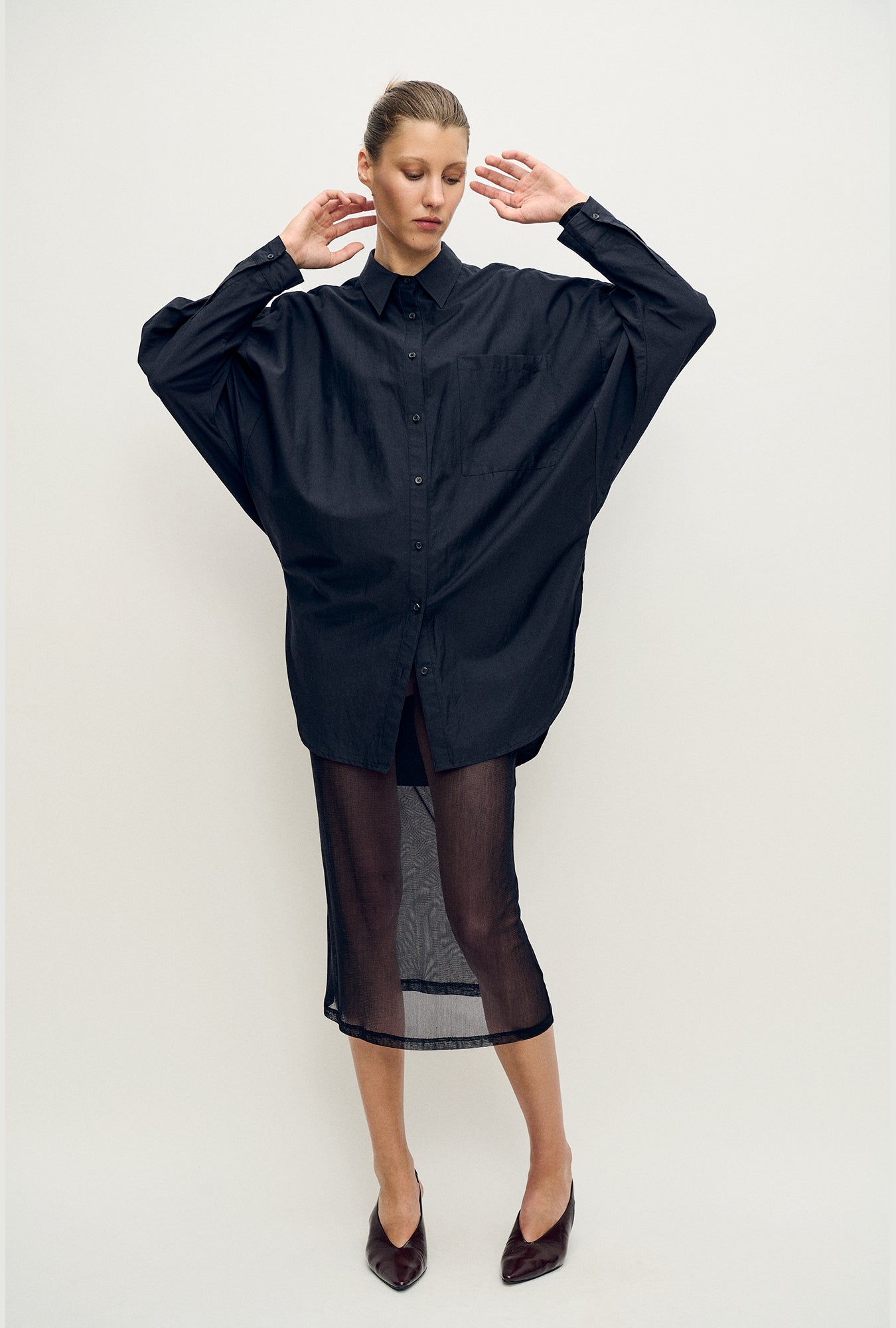 Jupe en maille noire