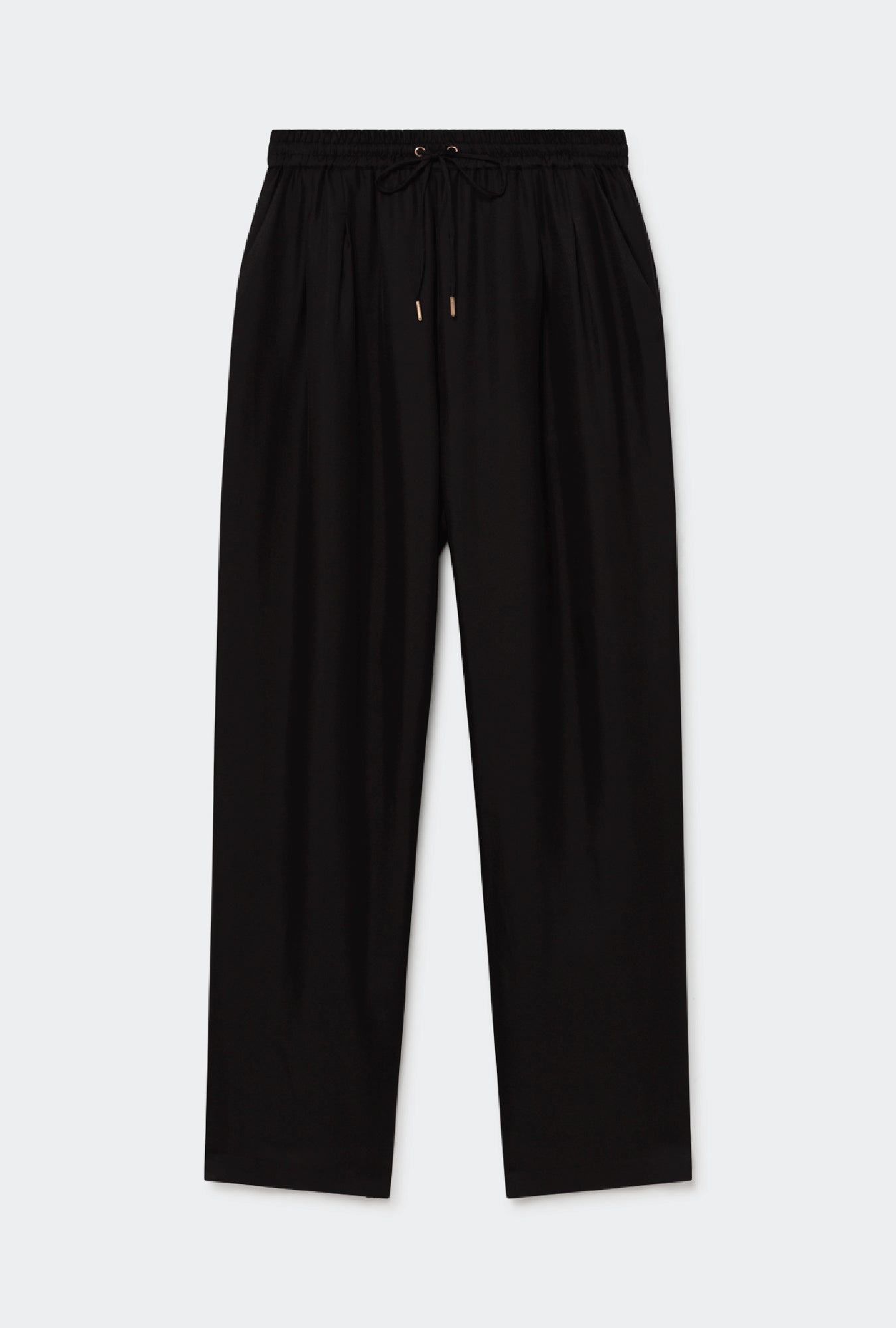 Twill Slouch Pants Black