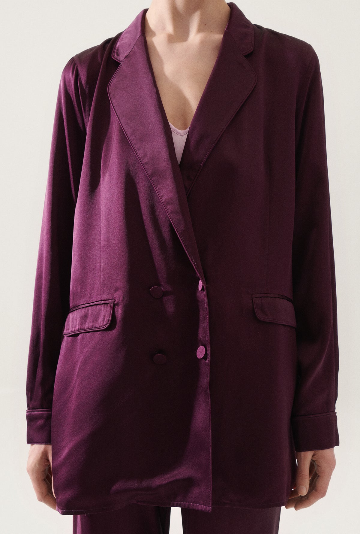 Blazer décontracté prune sanguine