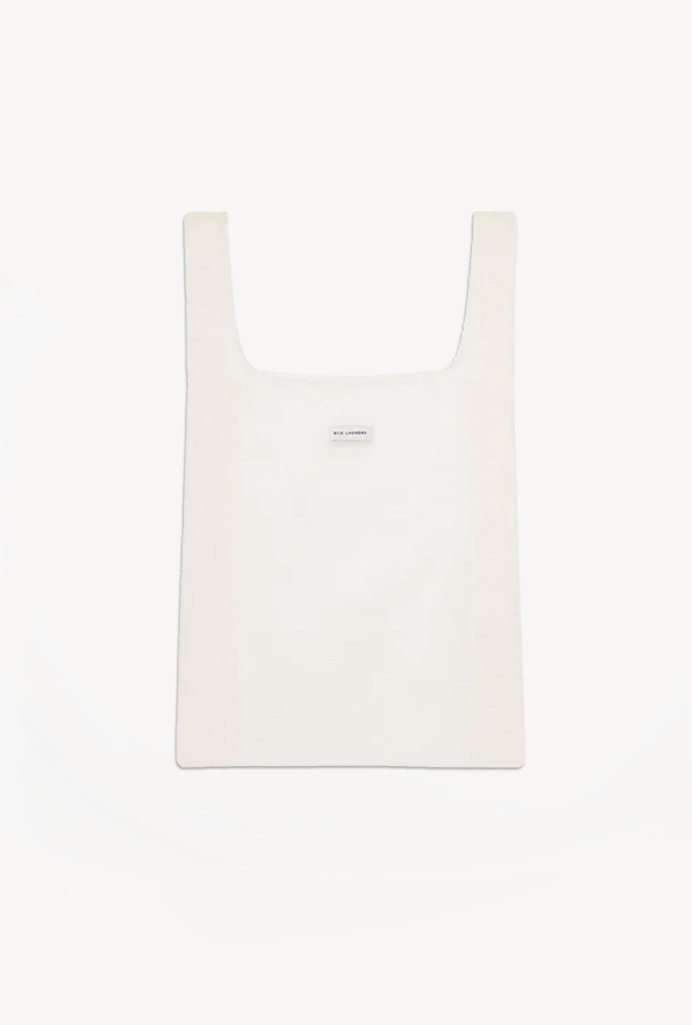 Sachet en soie et organza blanc