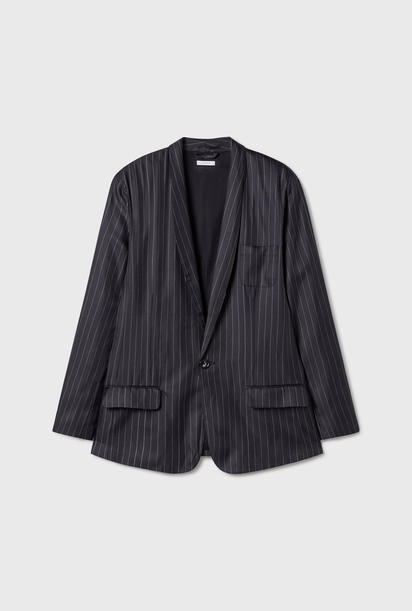 Blazer Miami en sergé à rayures noires et blanches