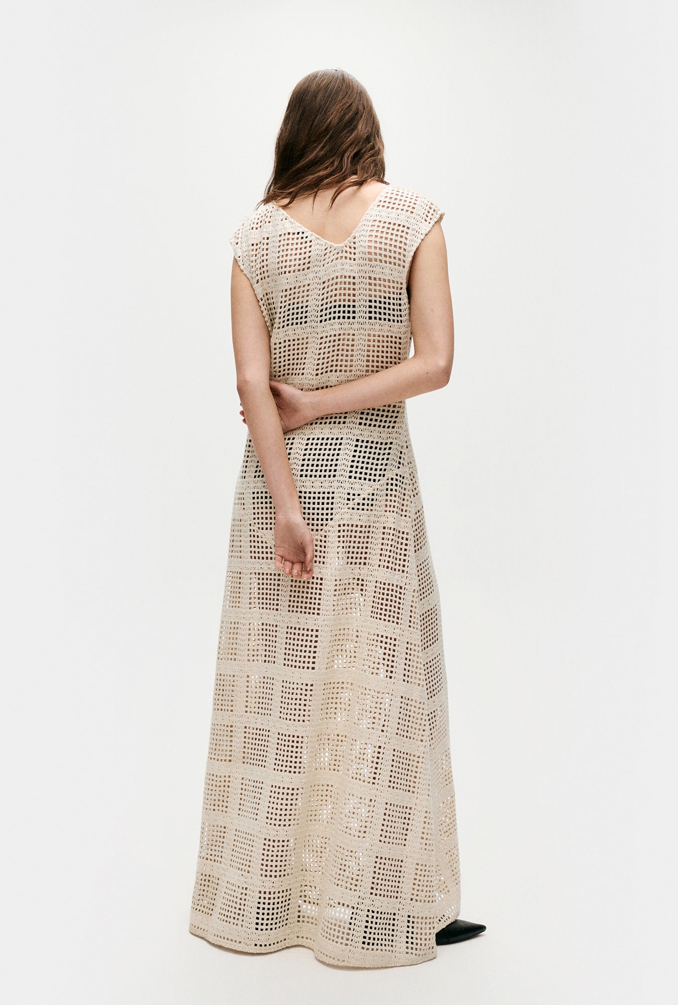 Robe quadrillée en coton Got It Naturel