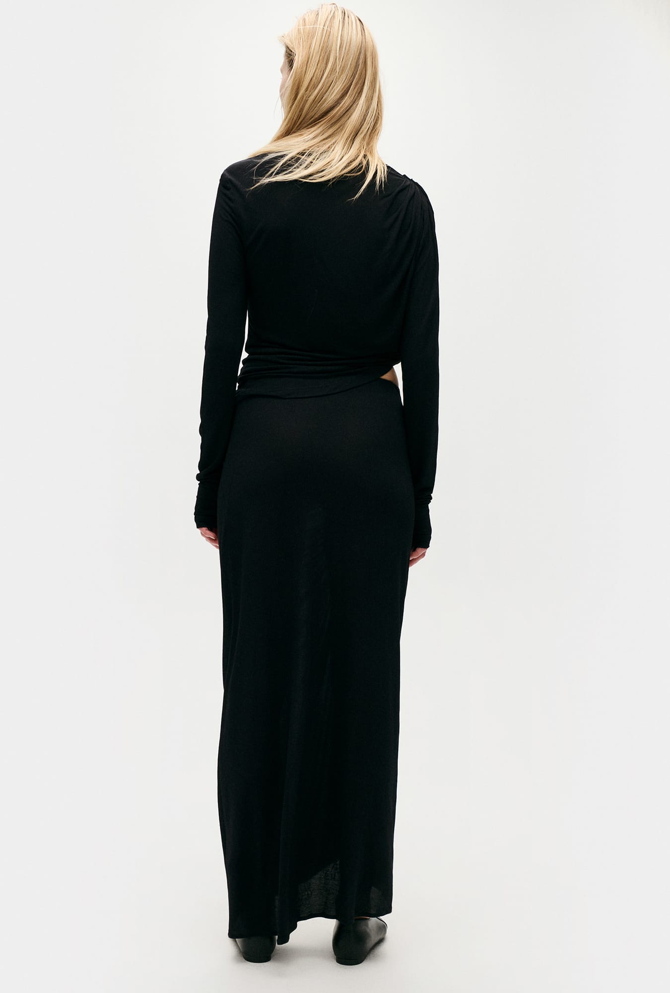 Haut en jersey modal fluide noir