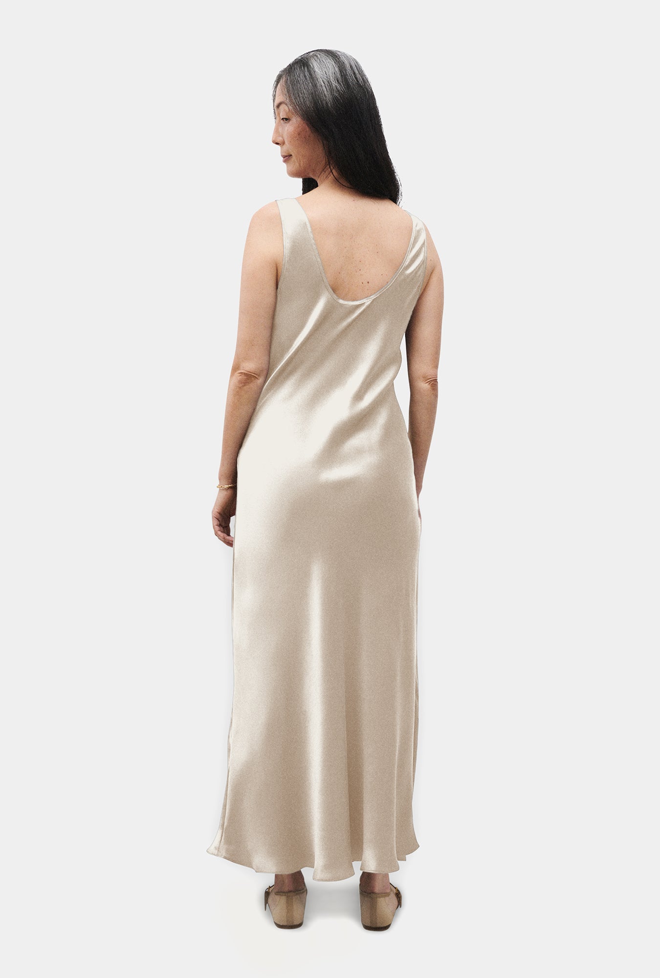 Scoop Neck Dress Hazelnut