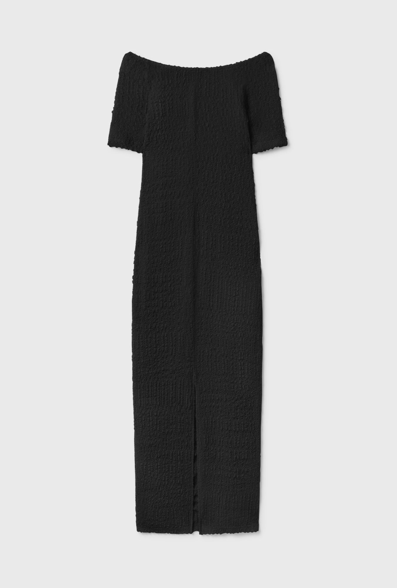 Robe noire à épaules dénudées Pebble