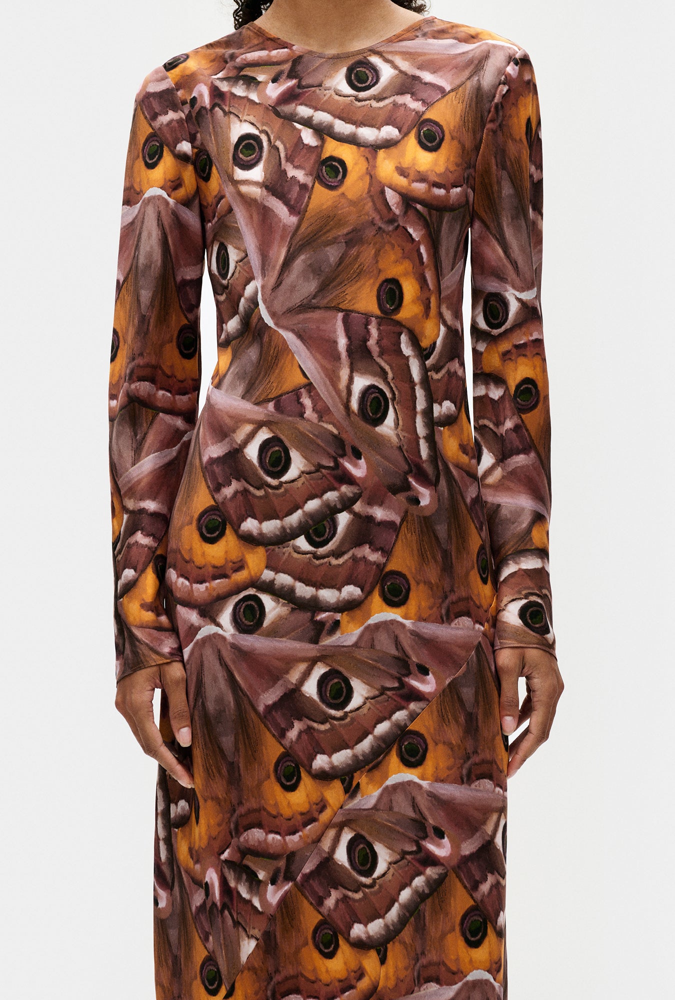 Robe biais manches longues Wingspan