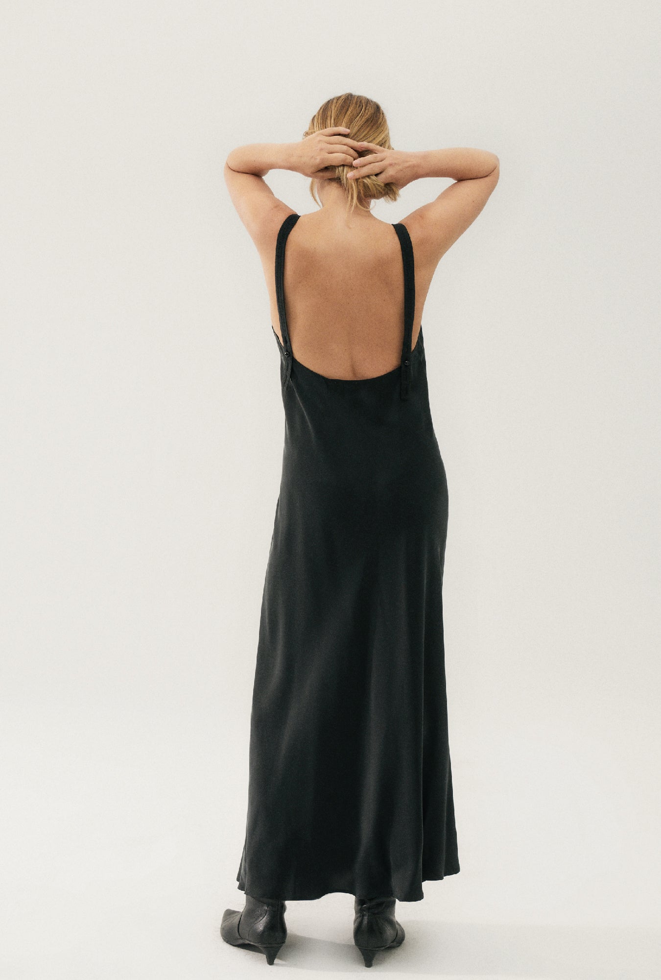 Robe froncée Deco noire
