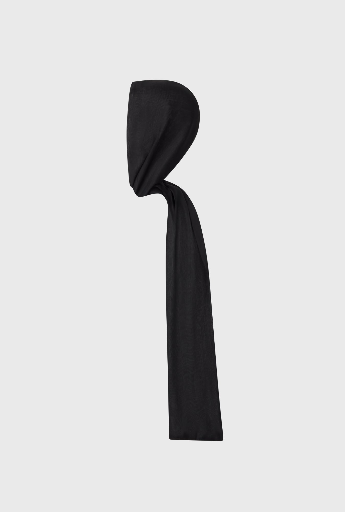 Foulard Hollywood en Mousseline Noir
