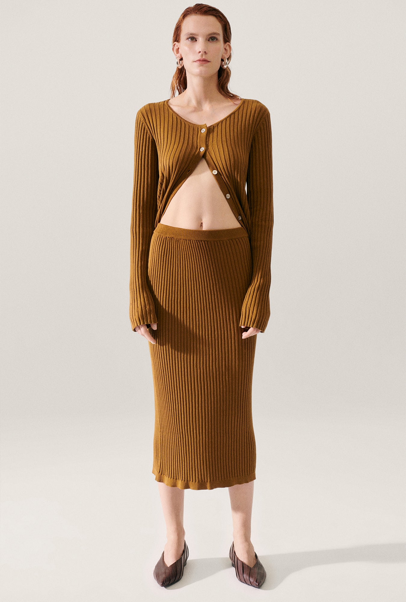 Ribbed Cardigan Drought