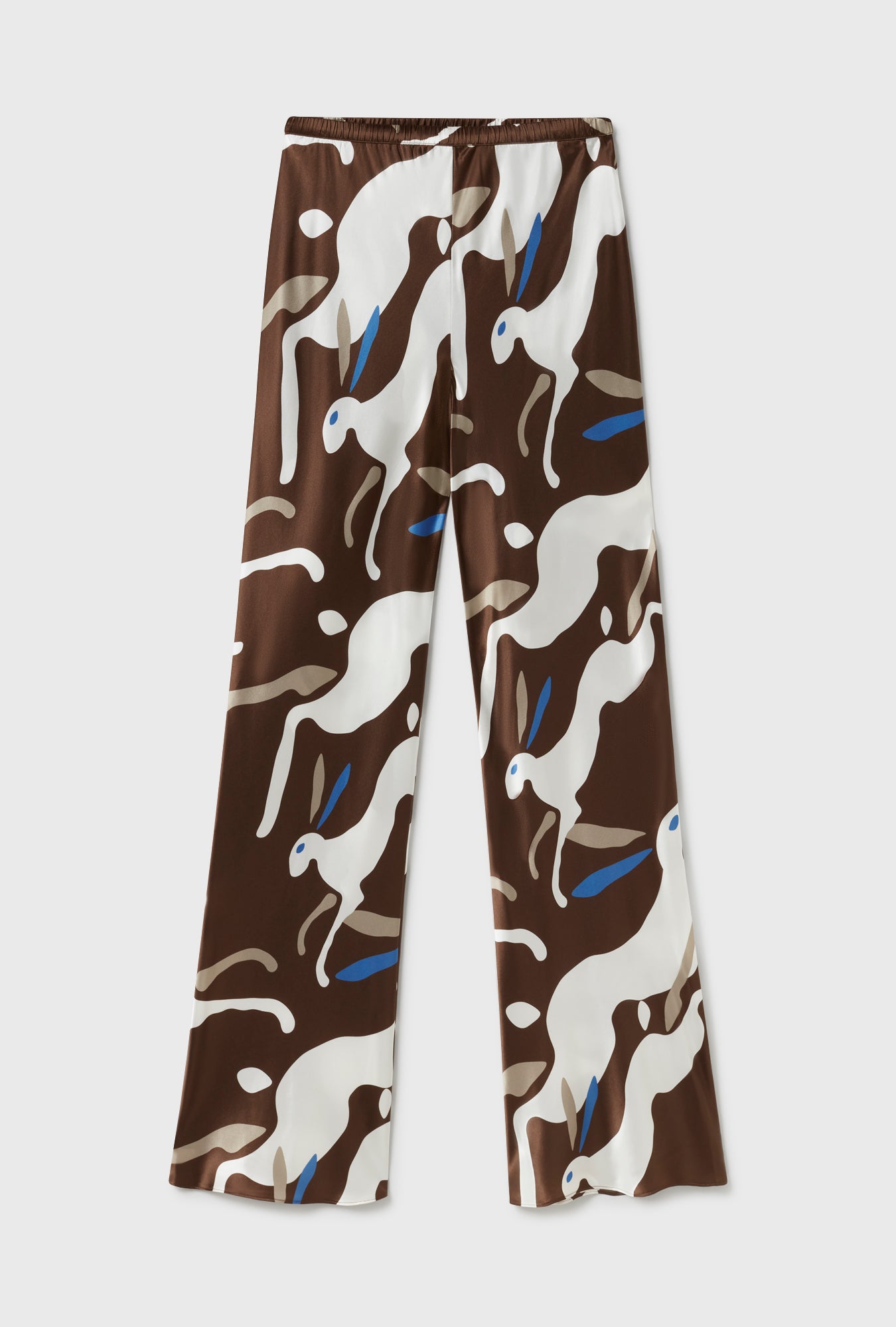 Bias Cut Pants Rabbit Dark Earth