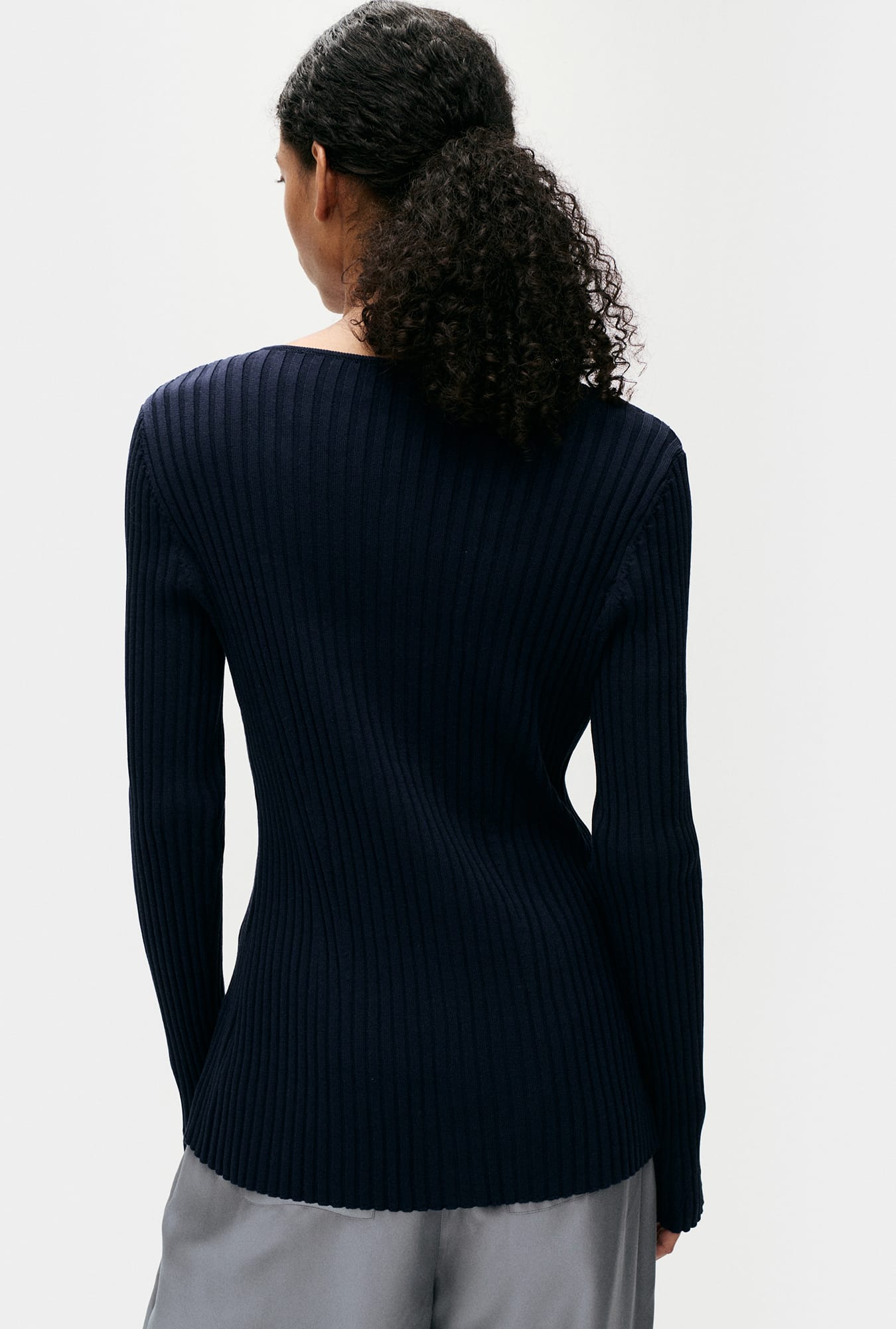 Cardigan Kia côtelé Minuit