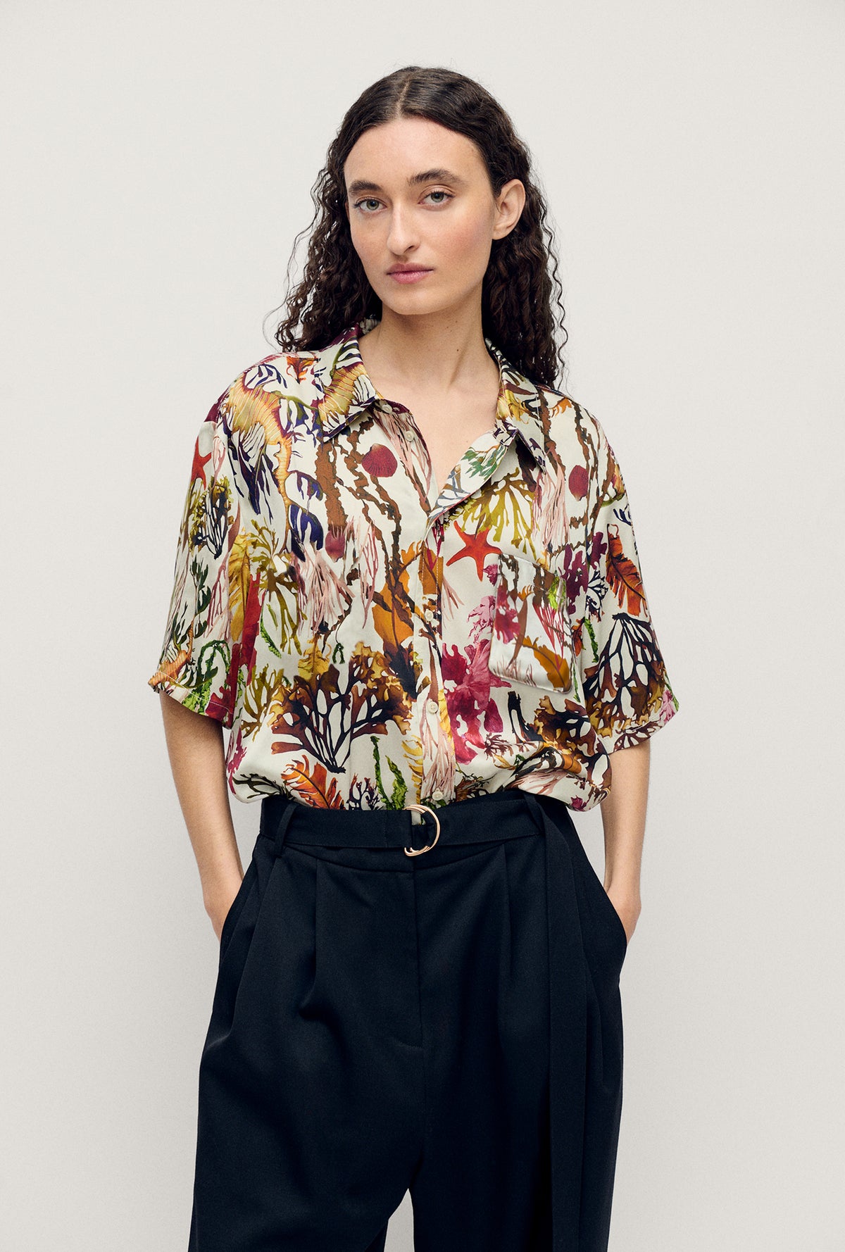 Chemise ample à manches courtes Planktonic