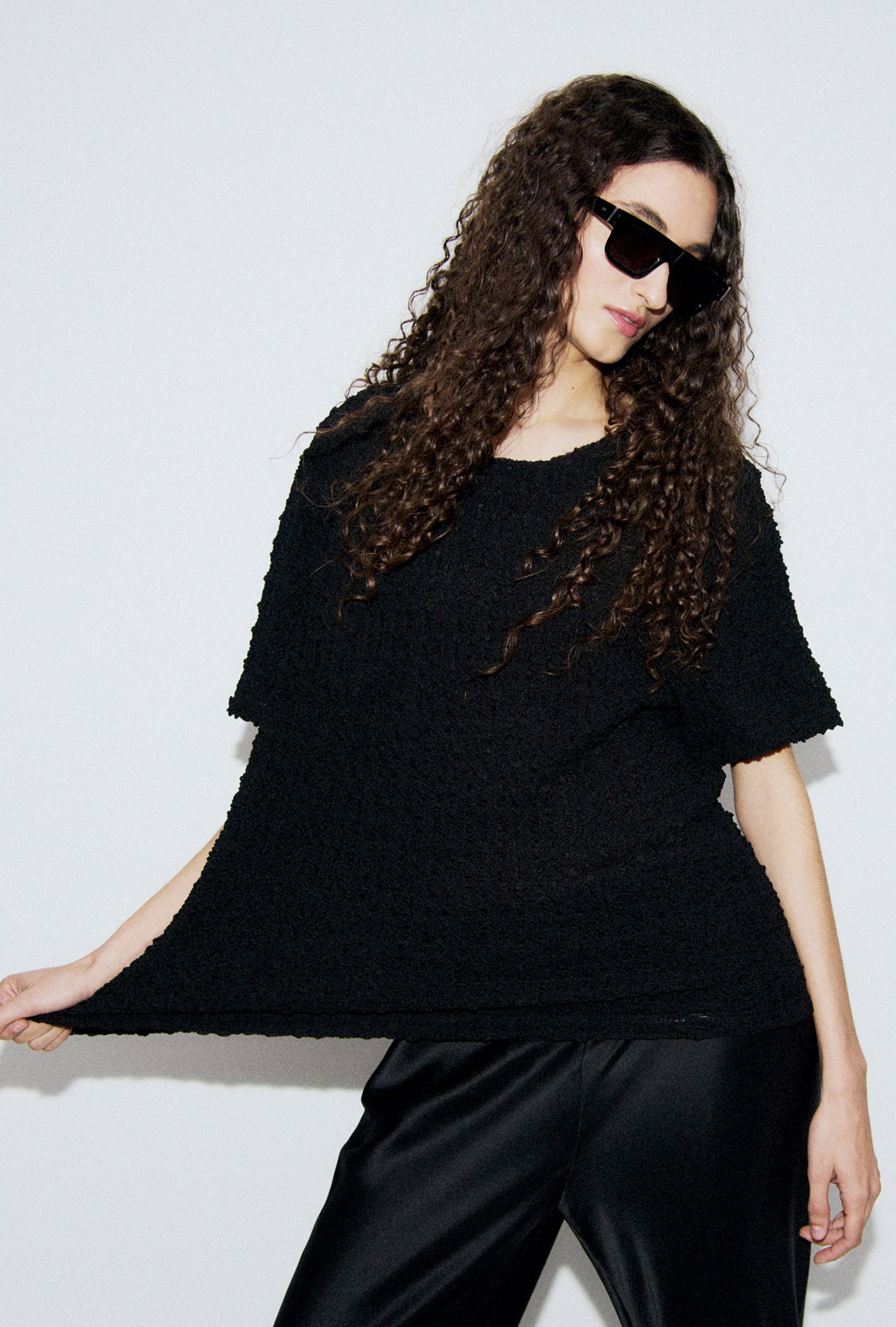 T-shirt Pebble noir