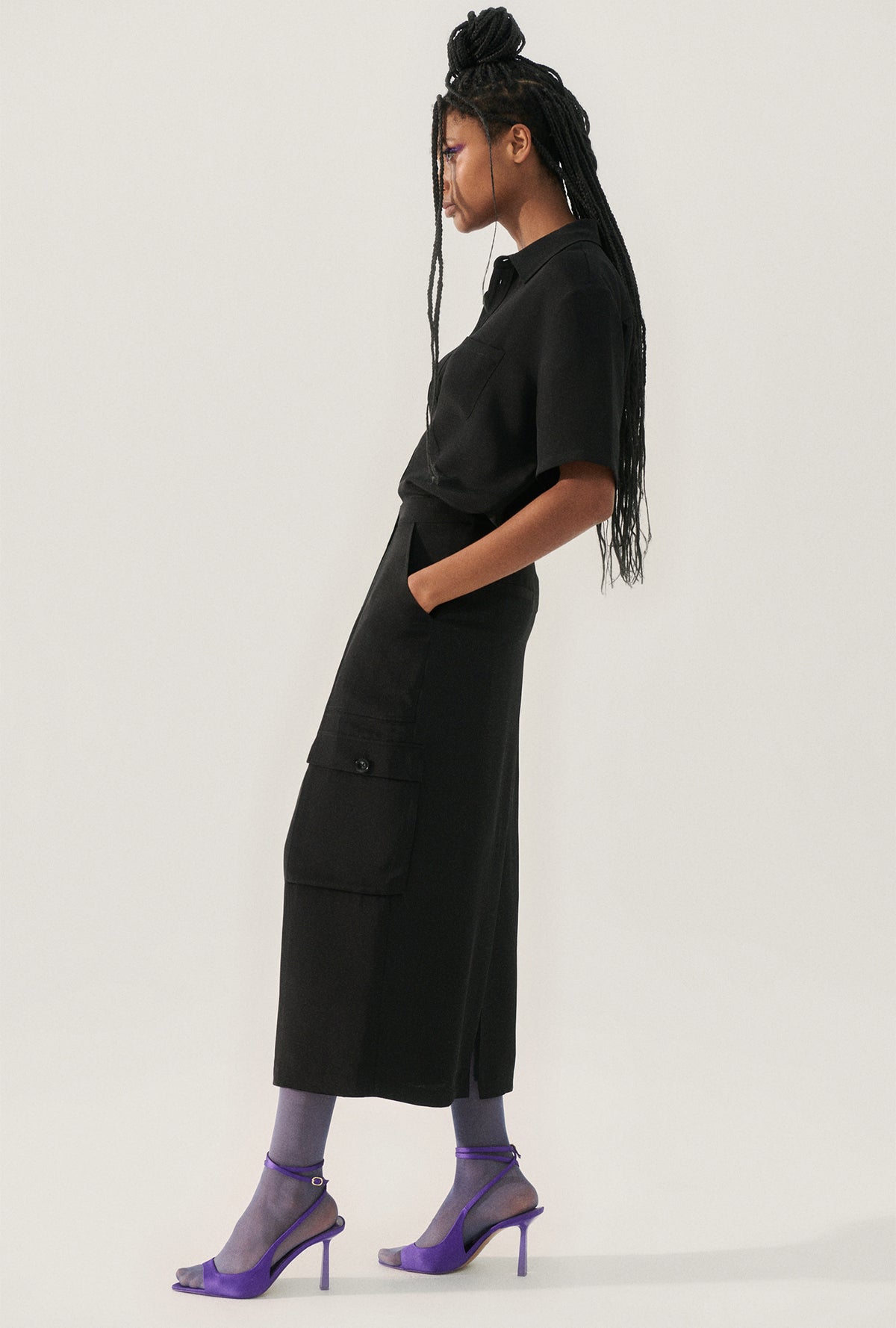 Jupe longue noire CDC