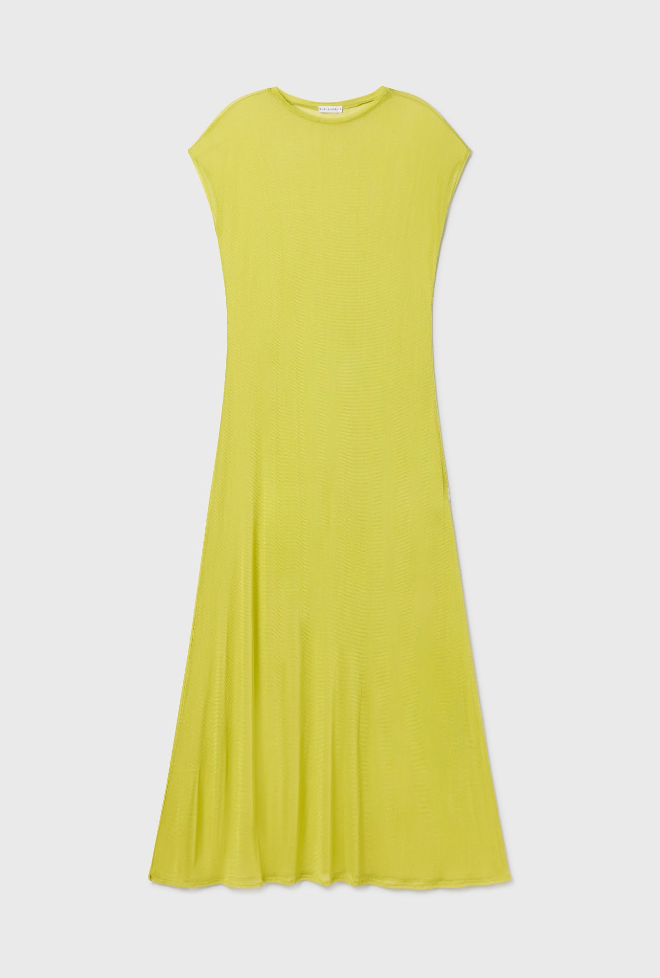 Robe en résille de soie Absinthe