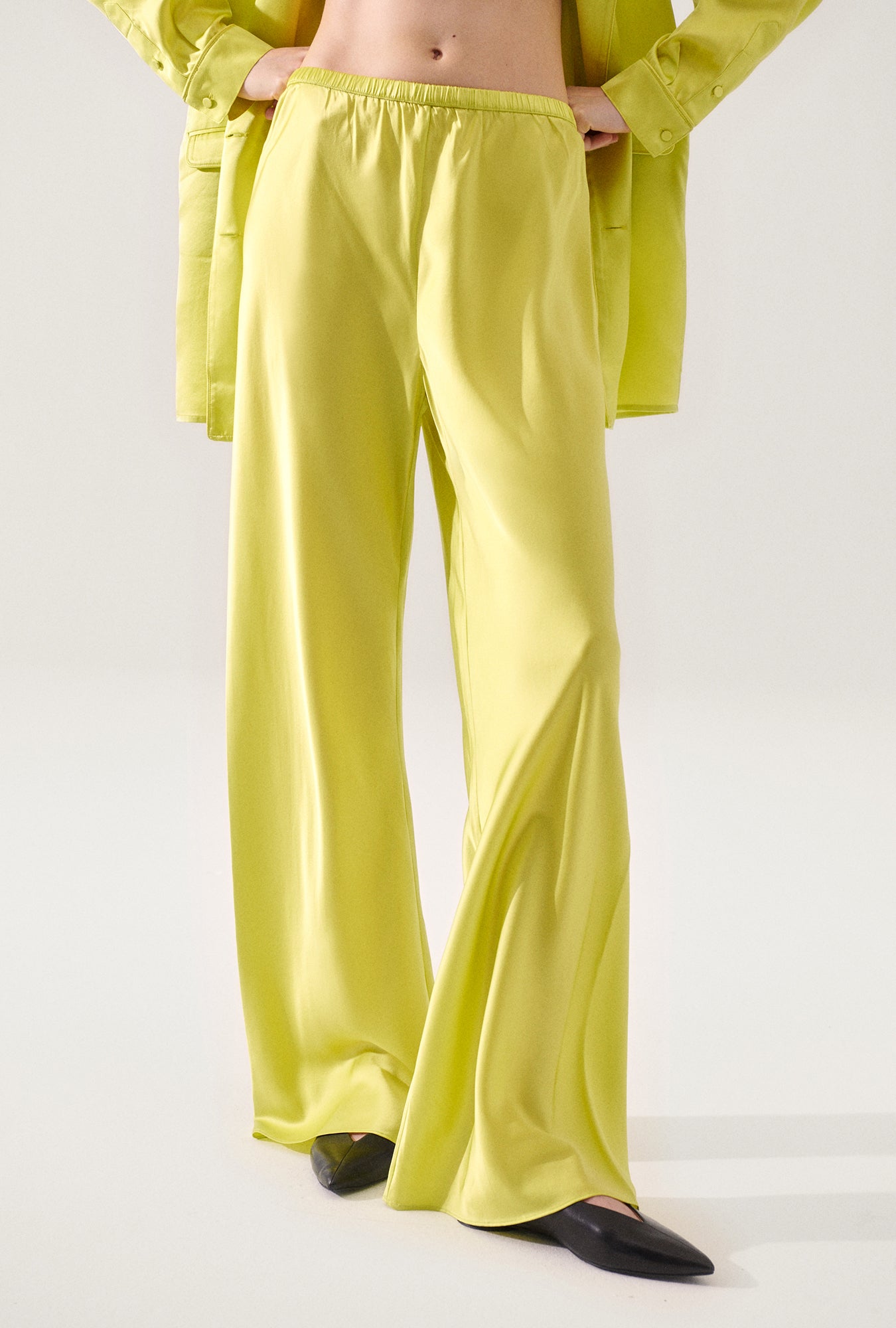 Pantalon coupé en biais Absinthe
