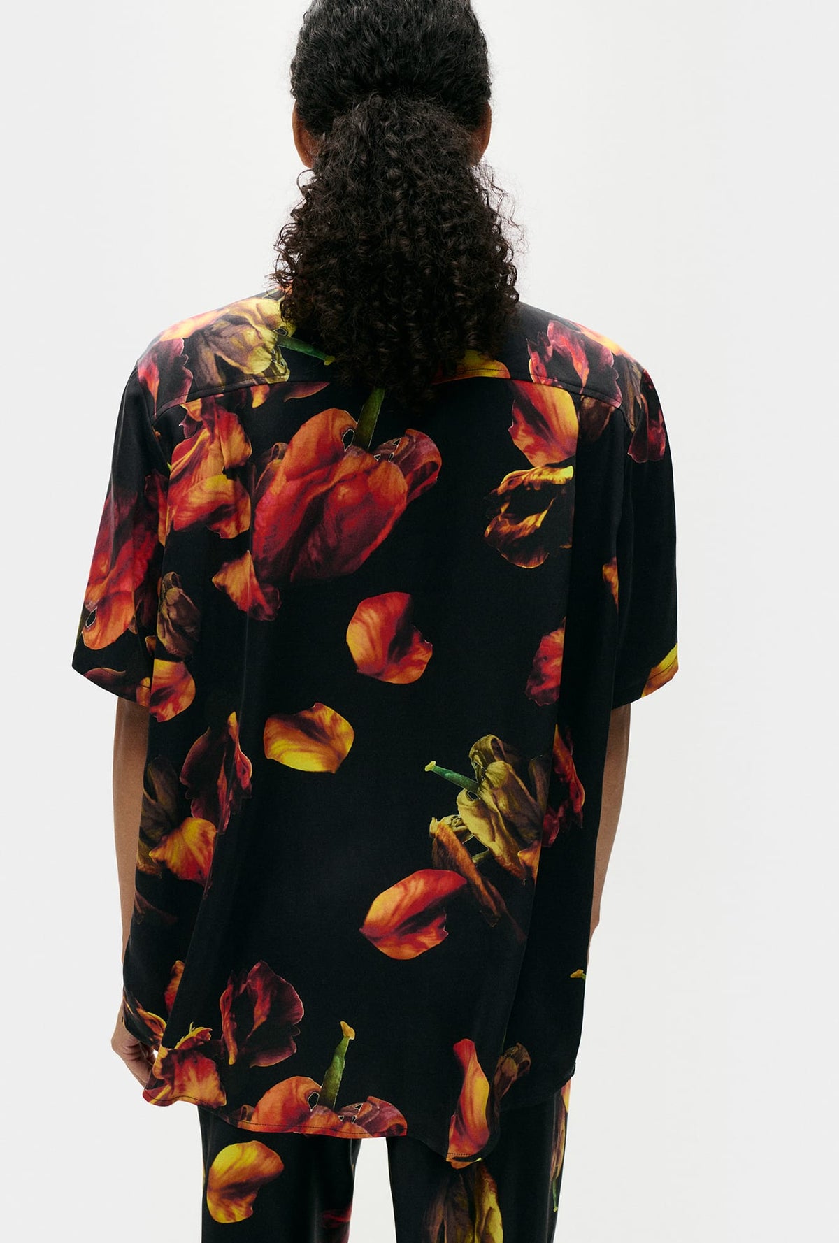 Chemise Boyfriend Manches Courtes Tulipa Noire