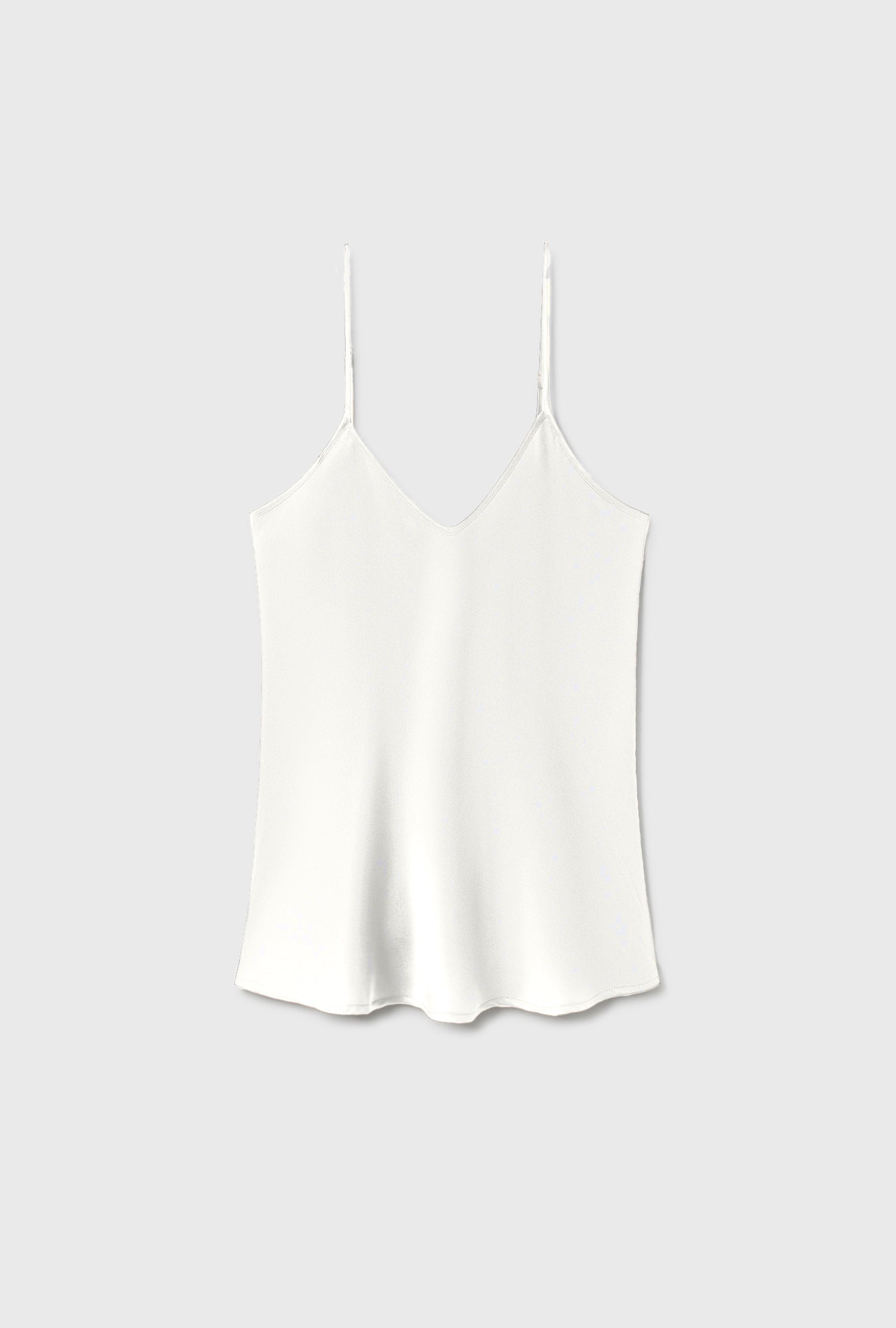 Bias Cut Cami White