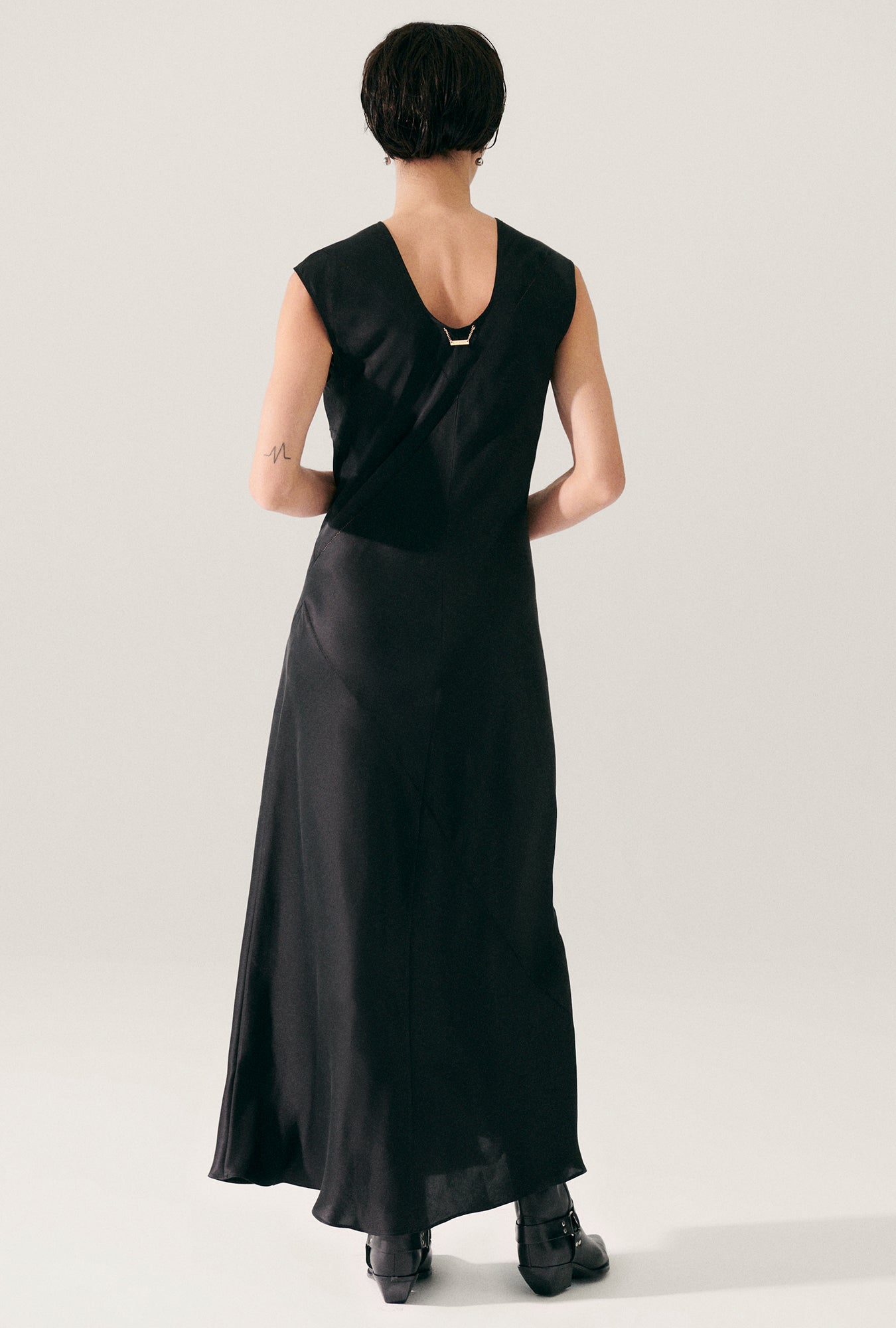 Robe sans manches Splice noire