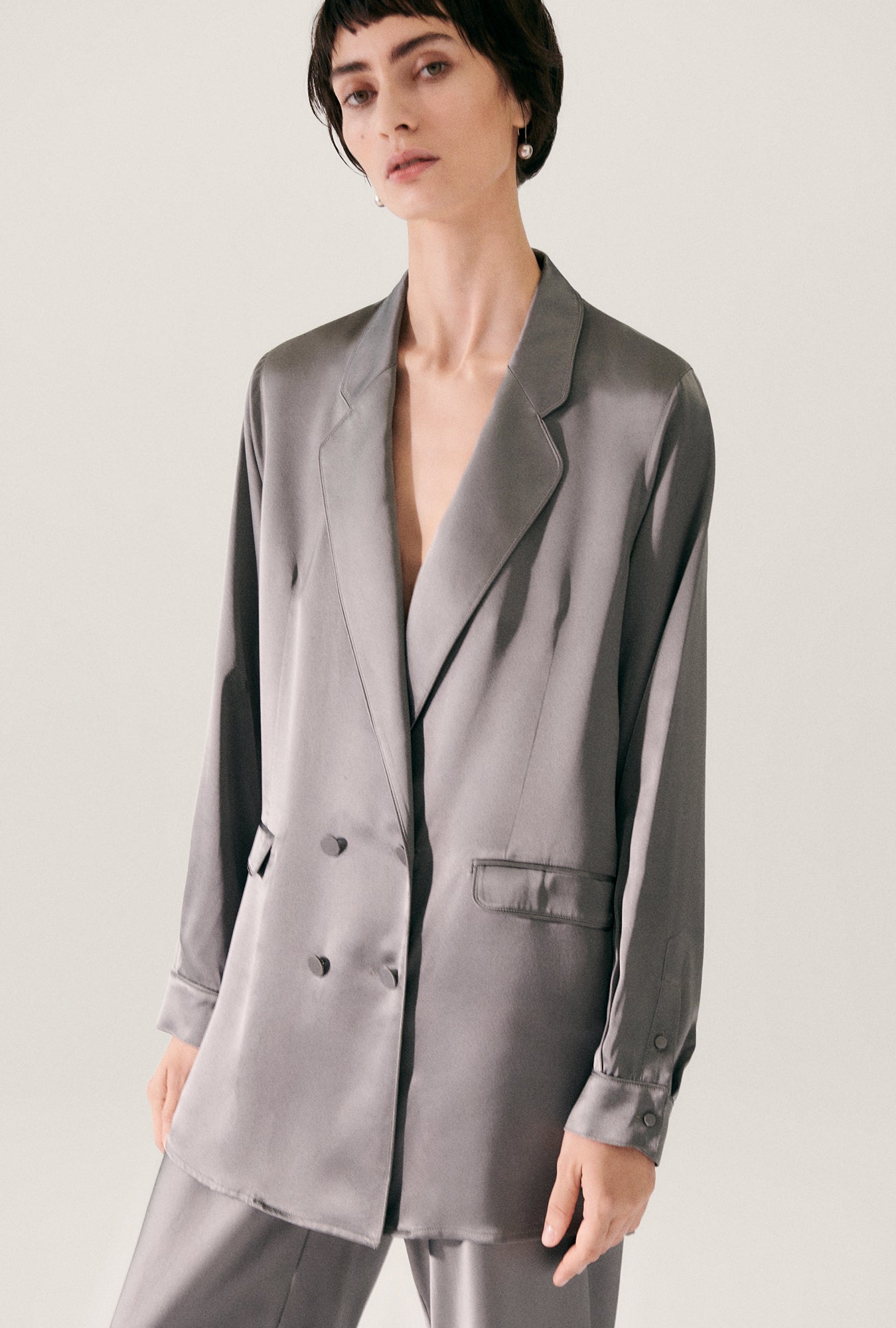 Blazer décontracté Perle Grise