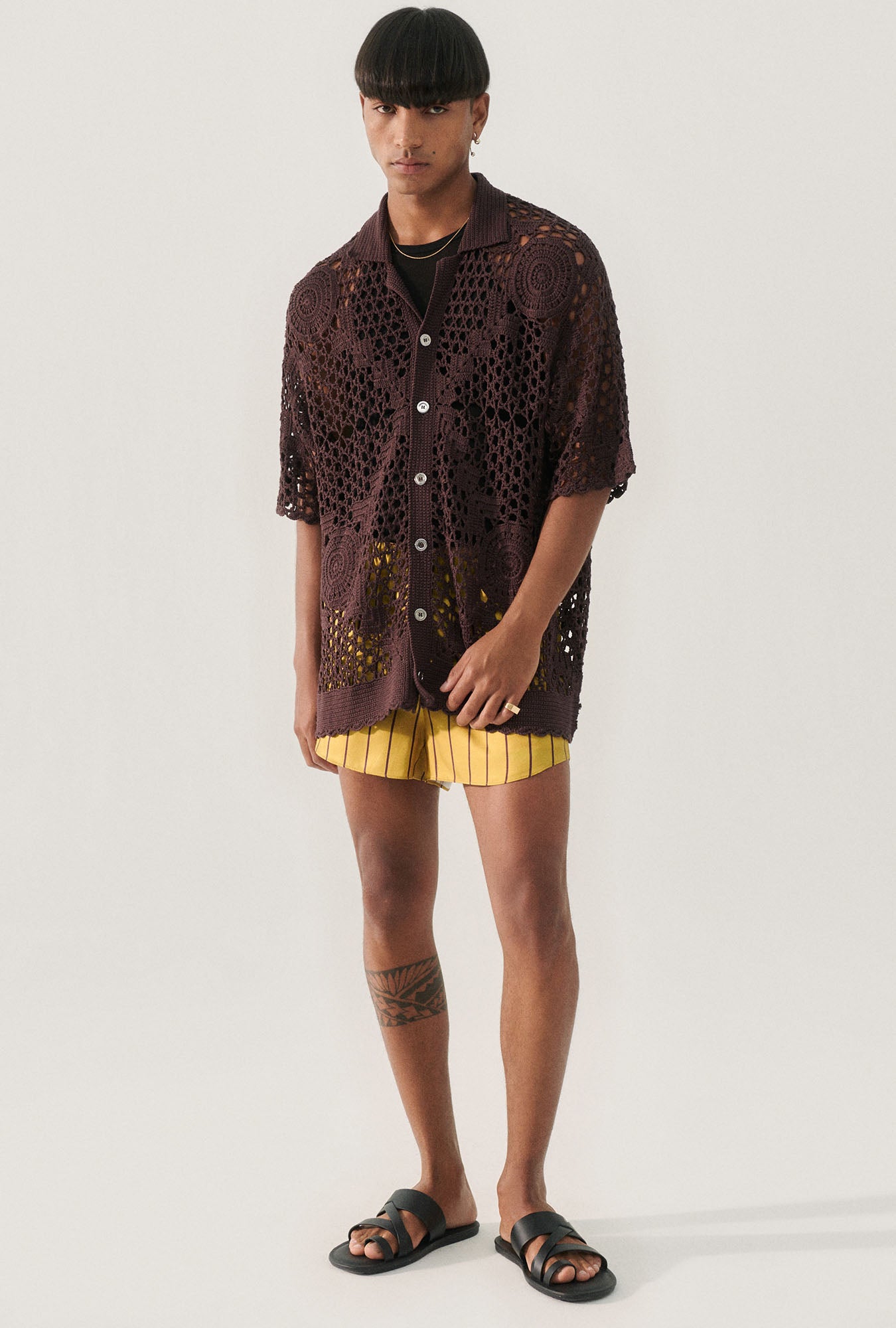 T-shirt Papy Crochet Cacao