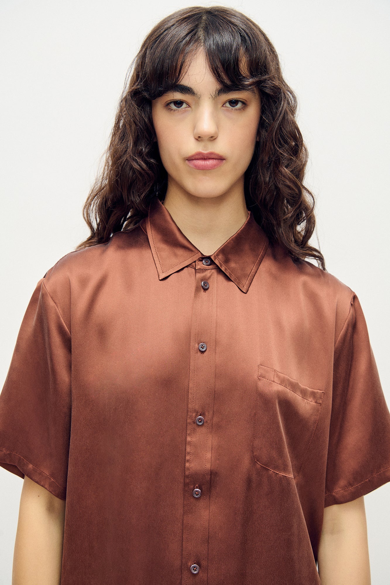 Chemise courte coupe droite Root