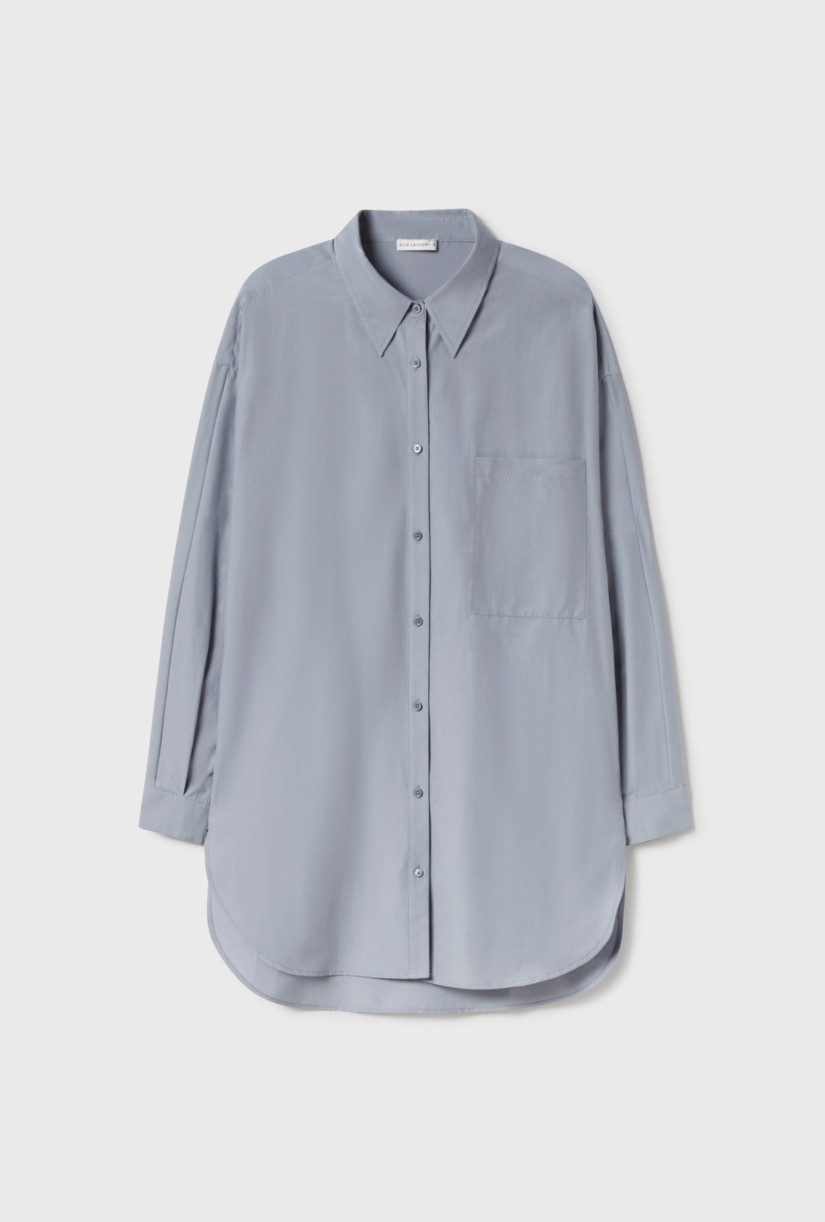 Chemise ronde en coton et soie Storm