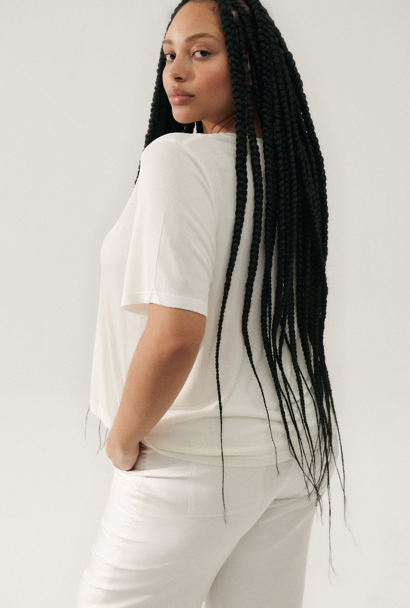 Ribbed T-Shirt White