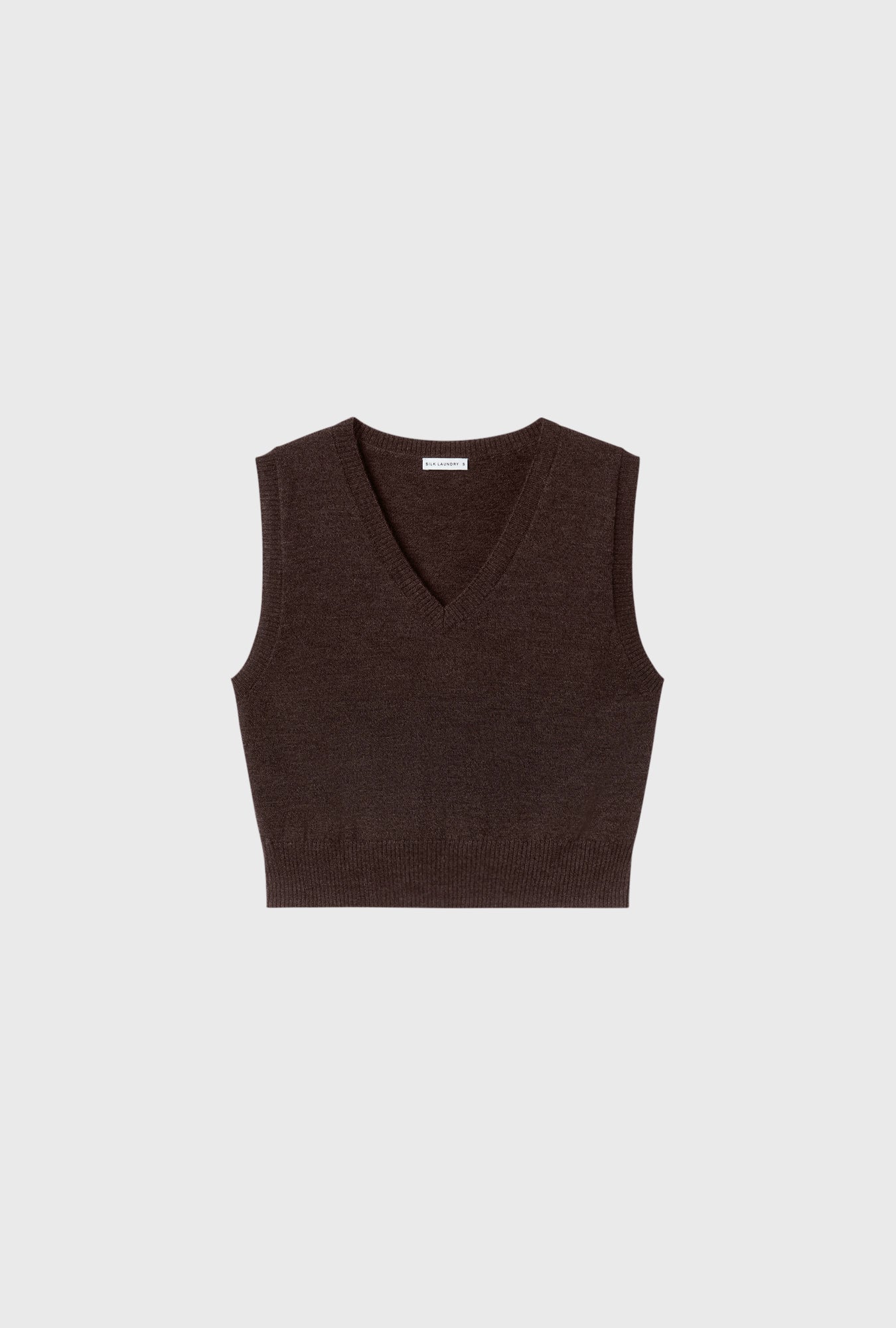 Gilet sans manches en laine col V Root