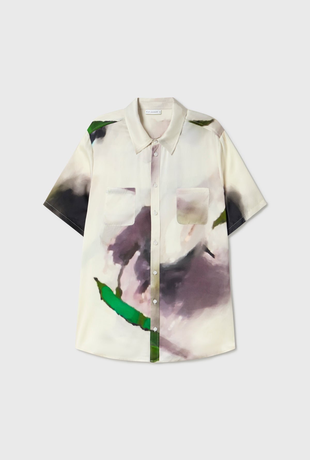 Chemise ample à manches courtes phosphate