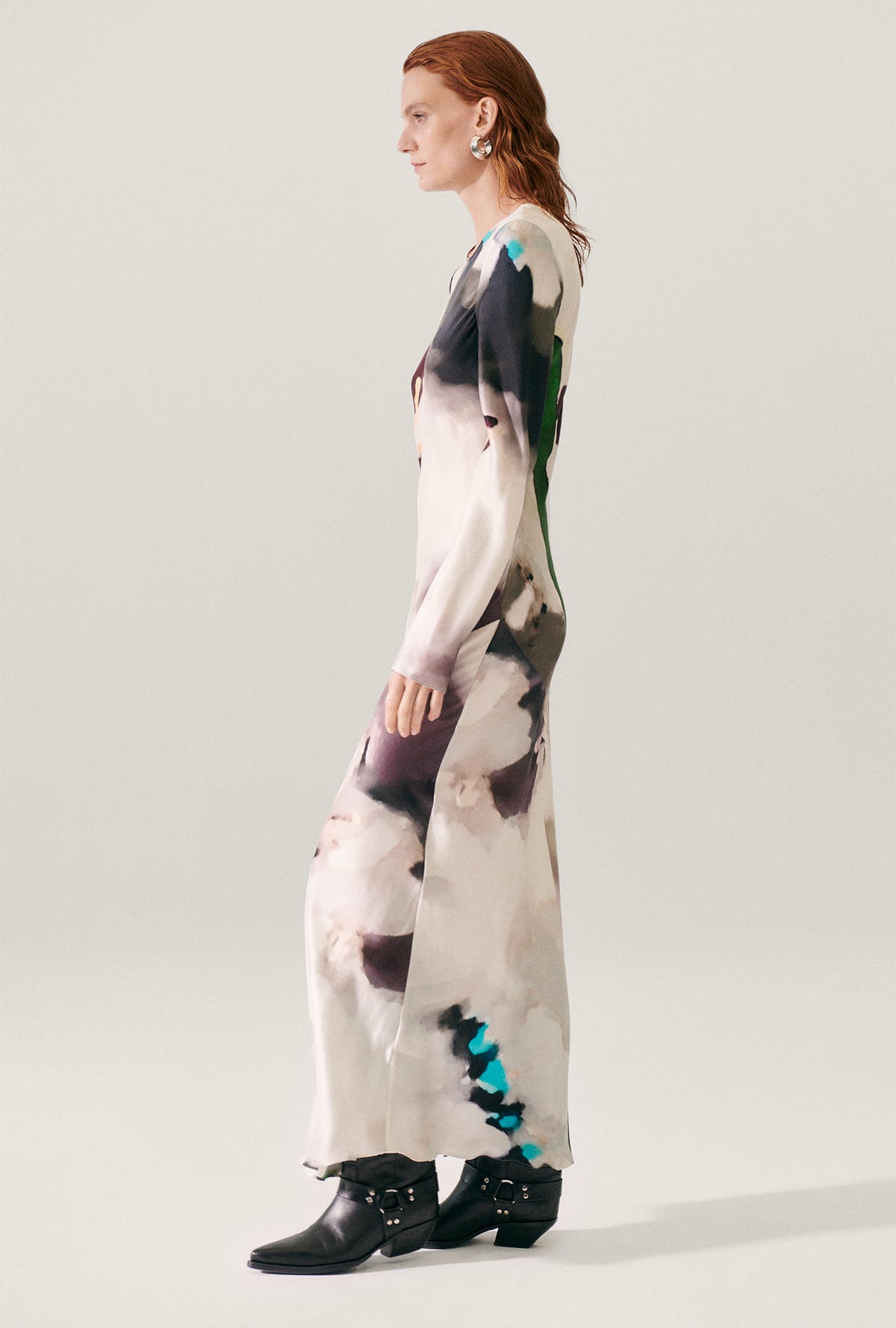 Robe longue biais Phosphate