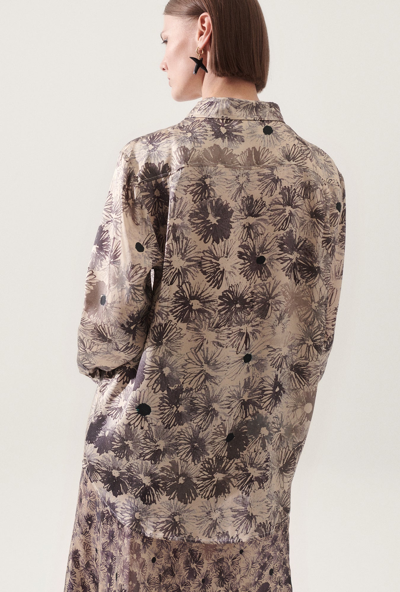 Chemise Boyfriend imprimé floral Aster