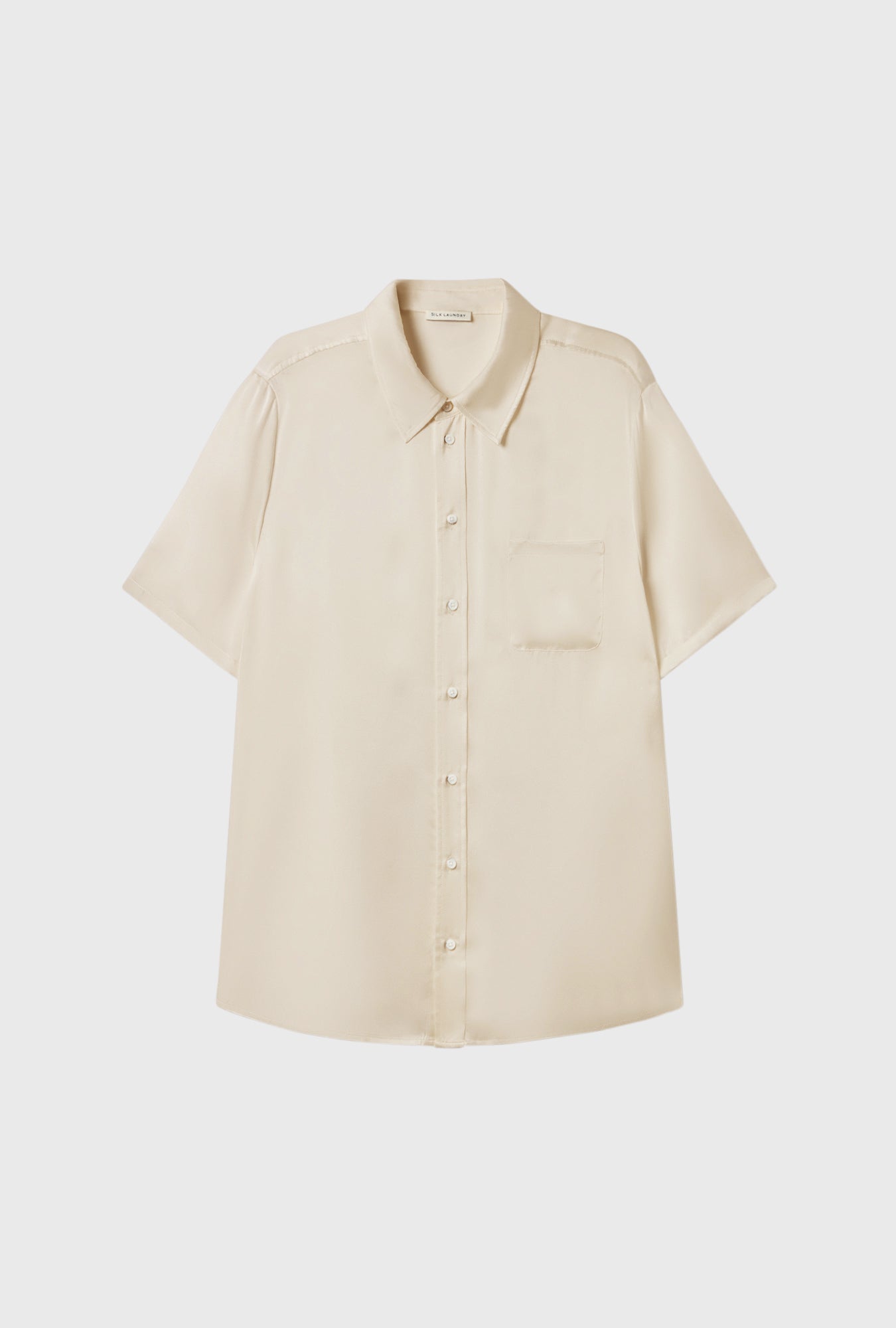 Short Sleeve Boyfriend Shirt Hazelnut