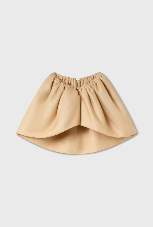 Cape en organza beige