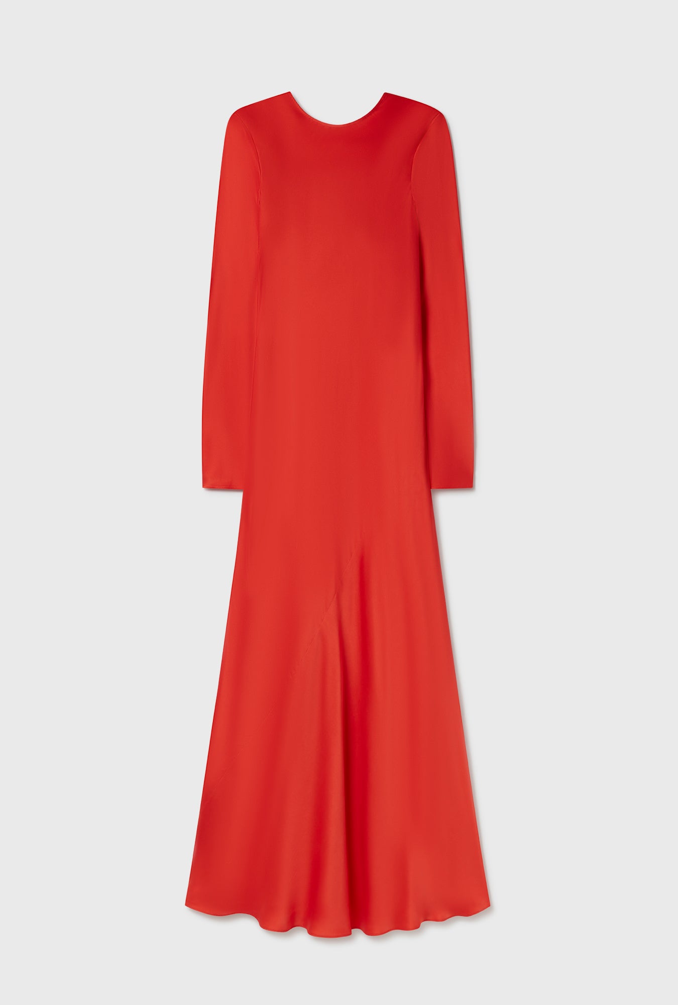 Robe biaisée manches longues Géranium