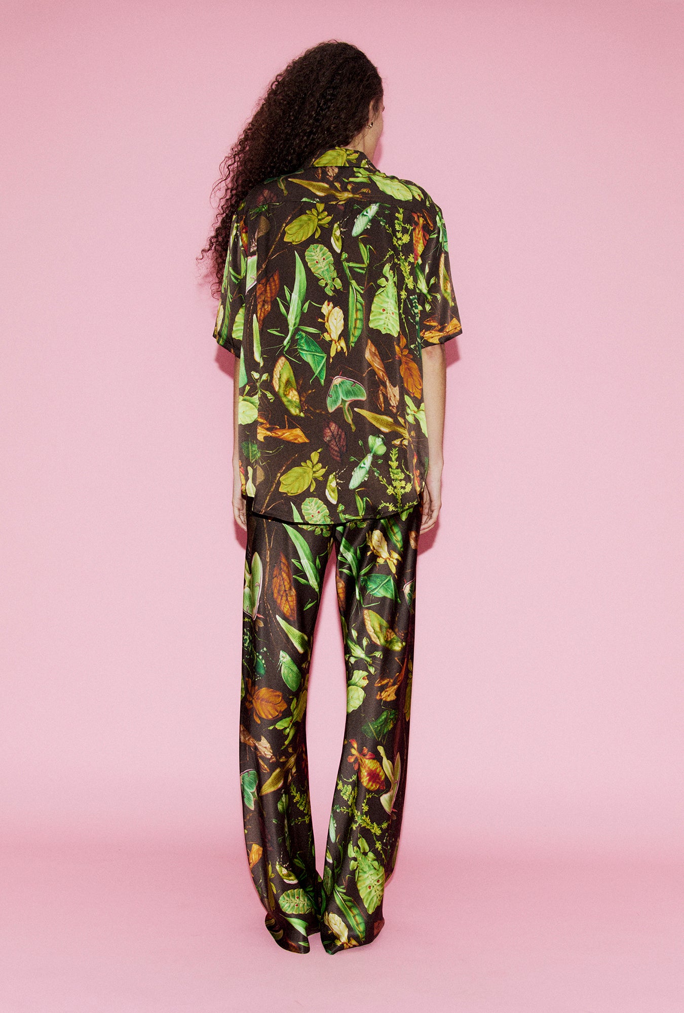 Pantalon coupe en biais Camo Insectes