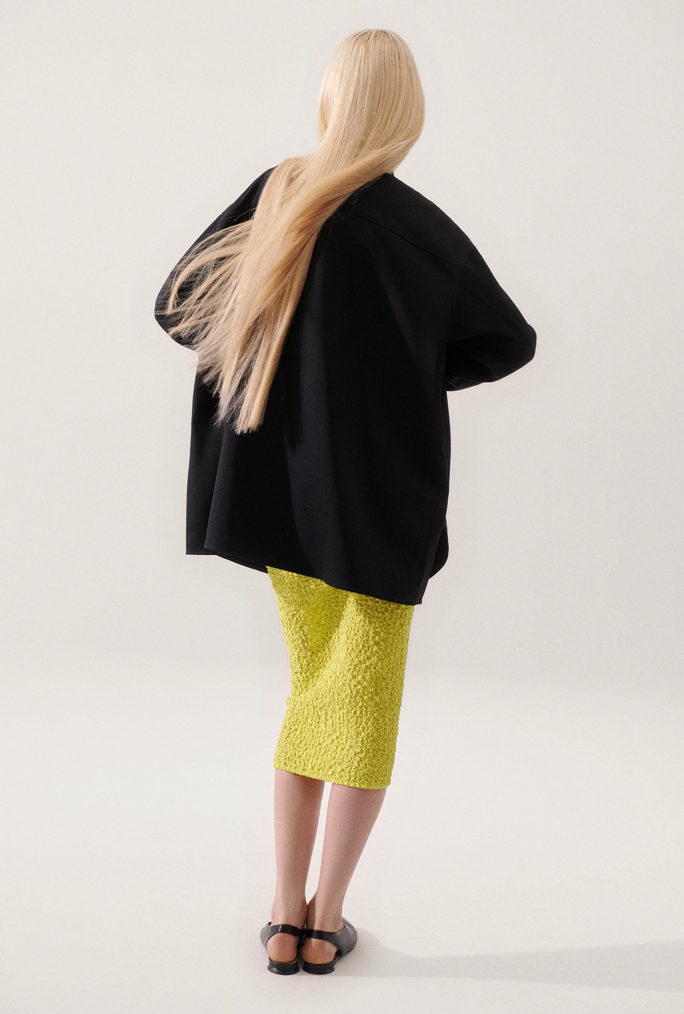 Surchemise en laine noire