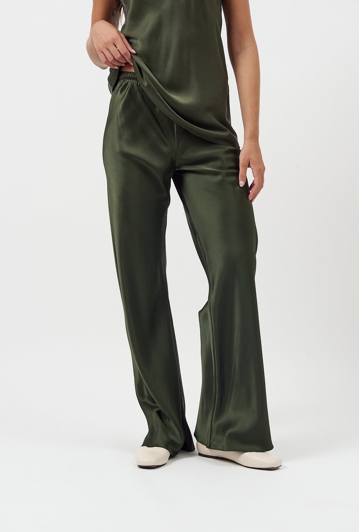 Bias Cut Pants Cedar