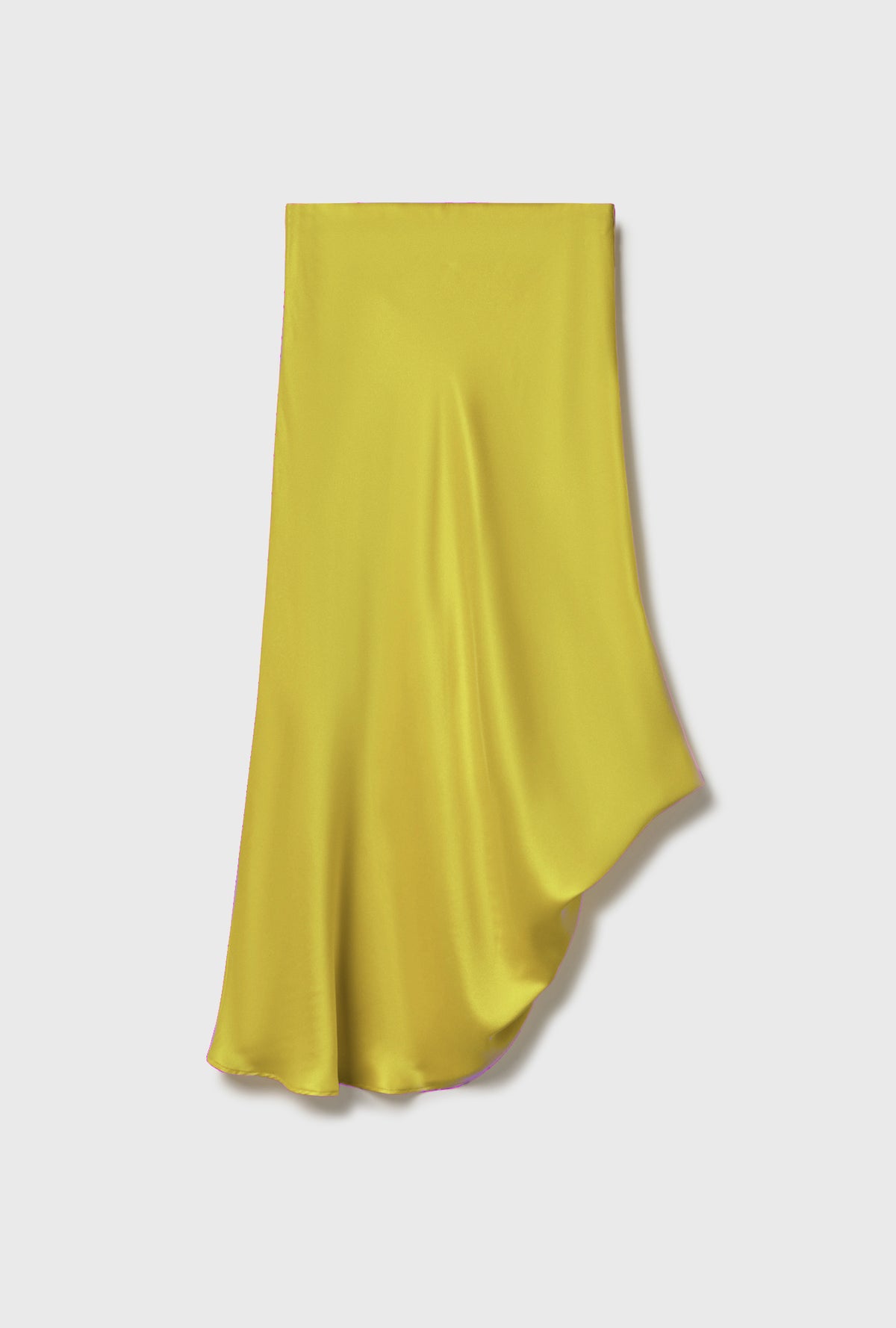 Long Bias Cut Skirt Wood Poppy Yellow